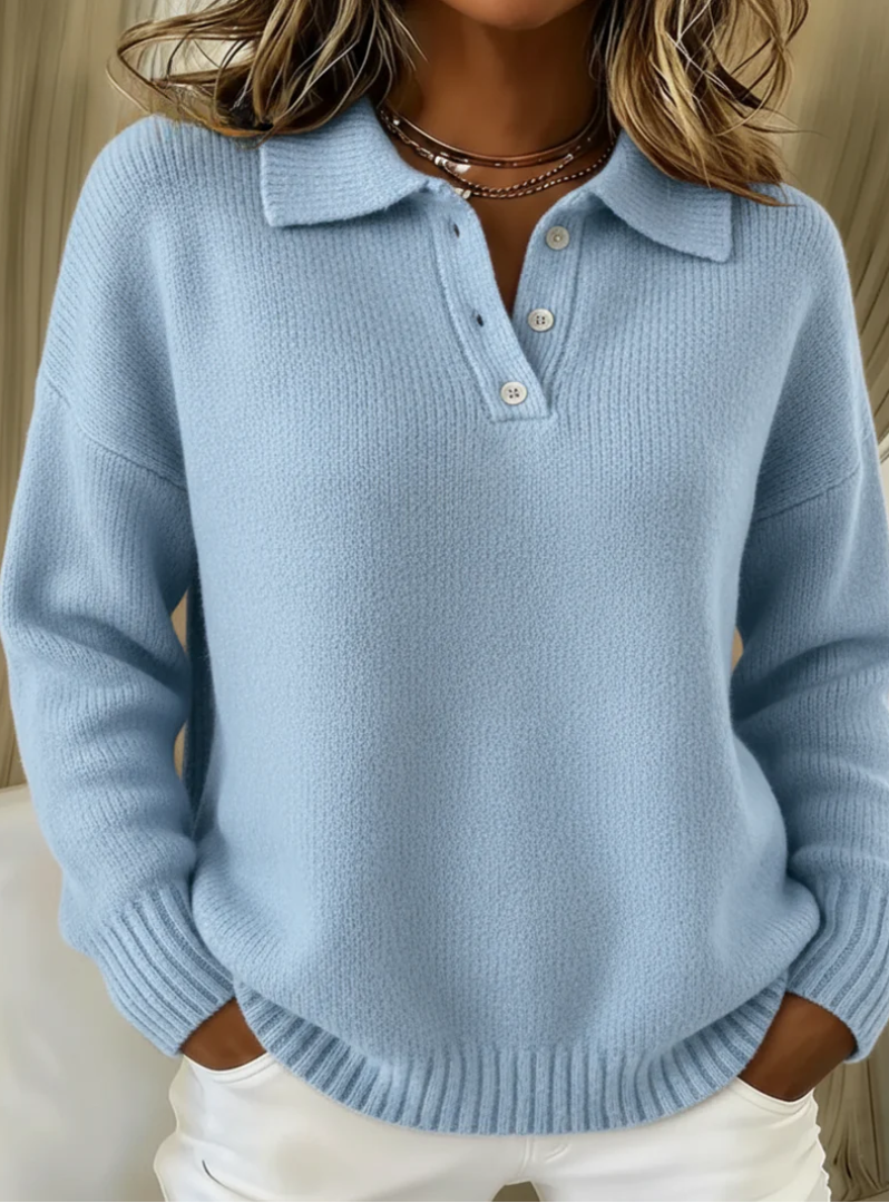 Elowen | Soft Sweater with Collar