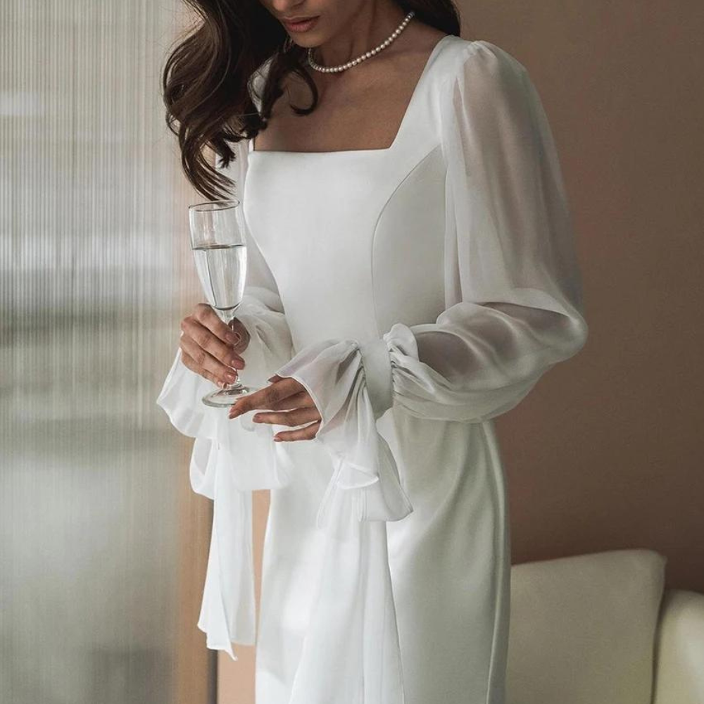 Deonne | Long Sleeve Wedding Guest Dress