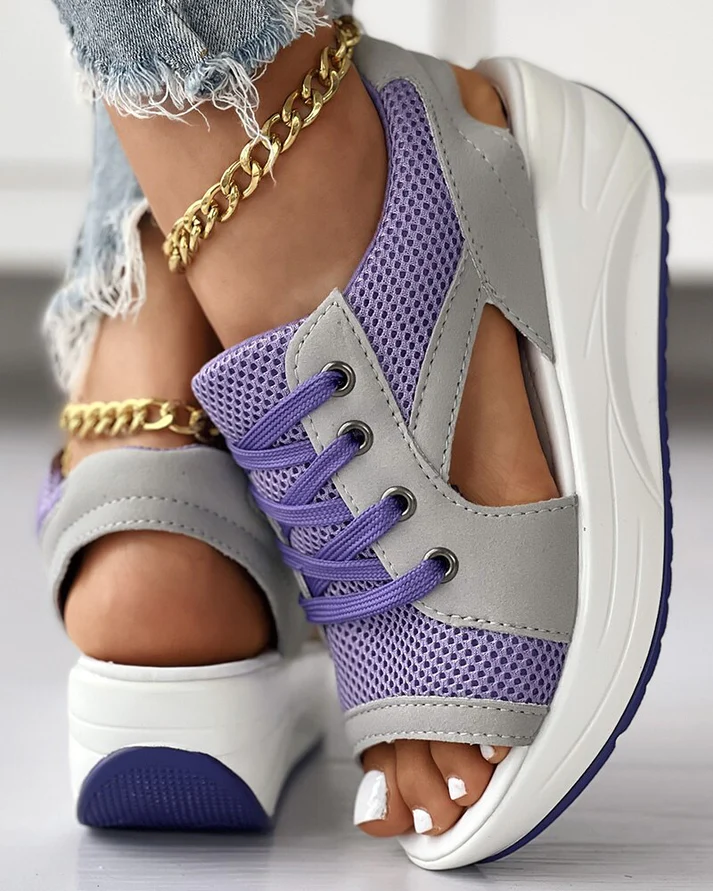 Brixley | Sporty Sneaker Wedge Sandals