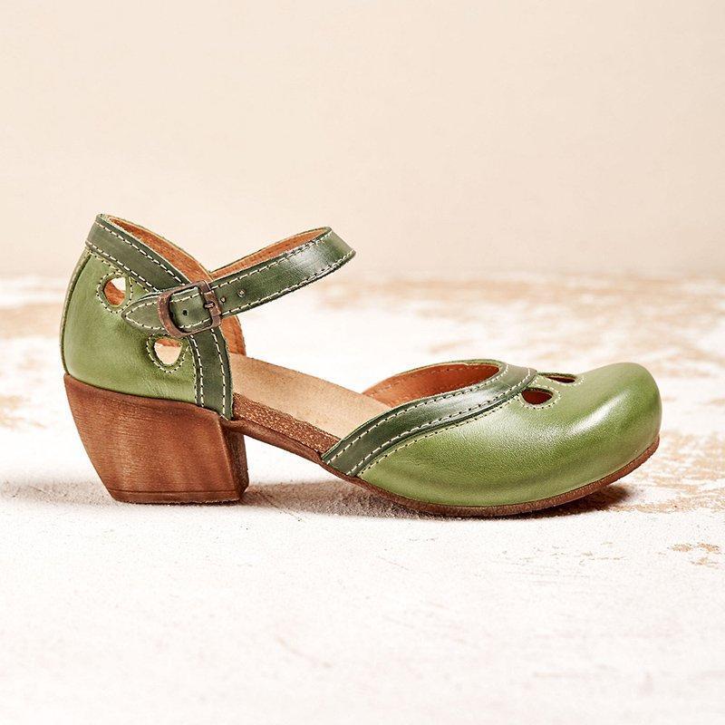 Faye | Comfortable Low-Heeled Sandals