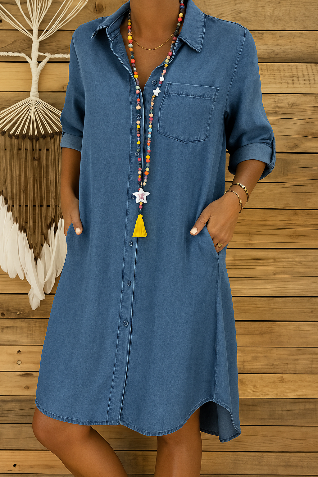 Belen | Denim Shirt Dress