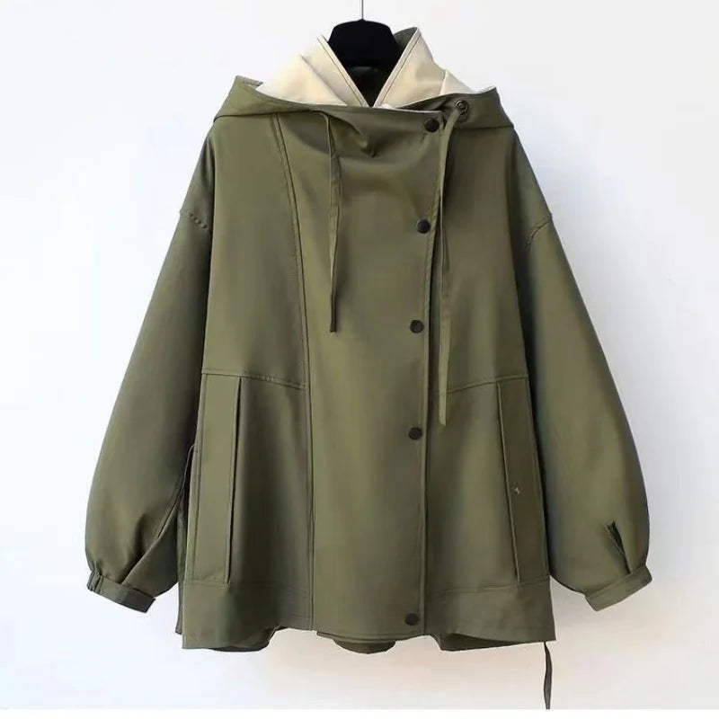 Clemence | Trendy Hooded Windbreaker Coat