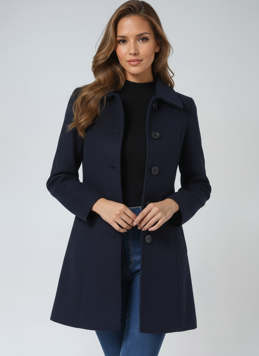 Josephine - Single Breasted Winter Trench Coat
