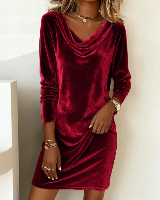 Janele | Loose Fitting Velvet Dress