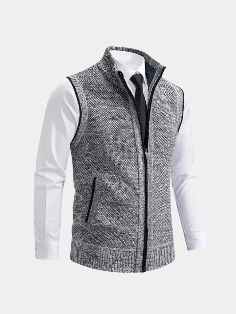 Edward | Elegant Gilet with Full Zip