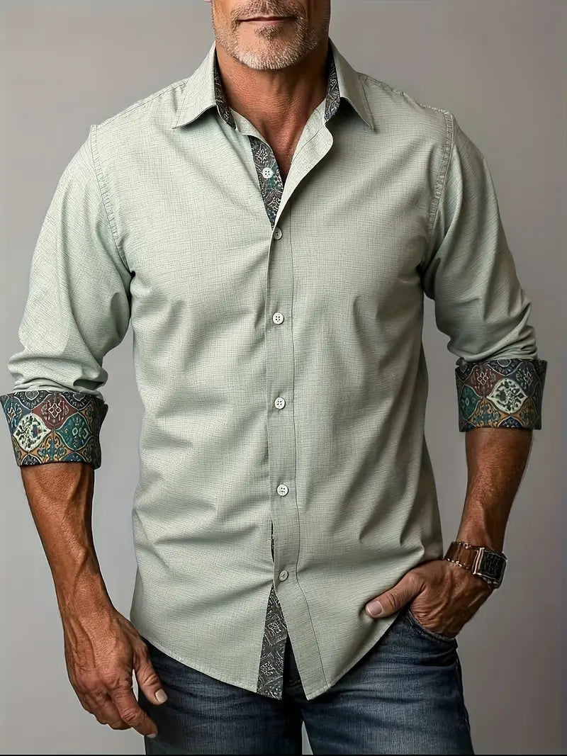 Jaxton | Long Sleeve Button-Up Shirt