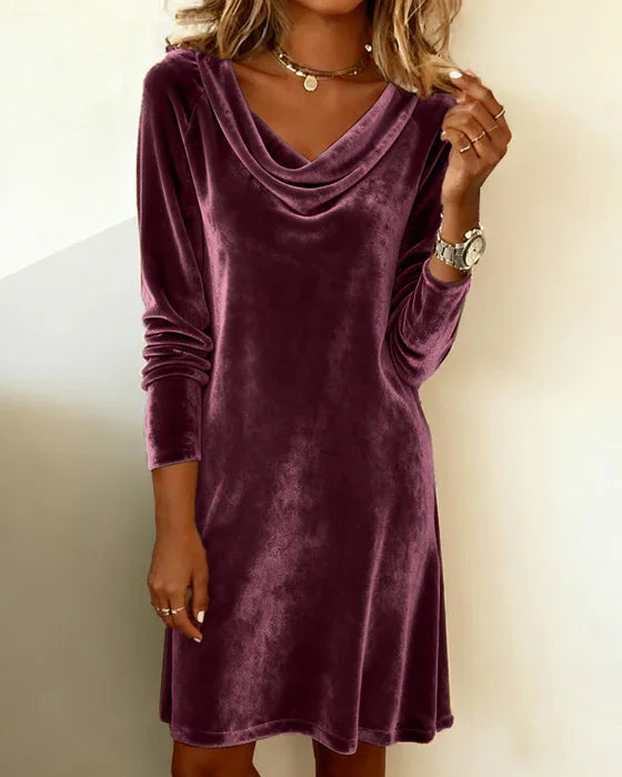 Janele | Loose Fitting Velvet Dress