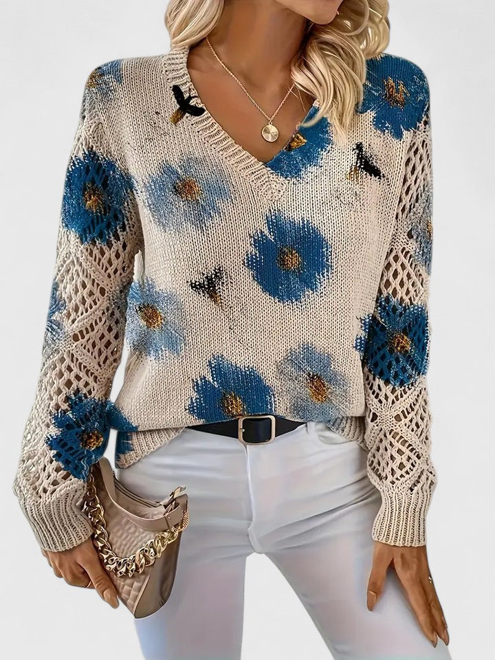Kaiti | Elegant Floral Sweater