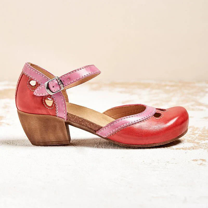 Faye | Comfortable Low-Heeled Sandals